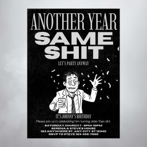 funny birthday invite