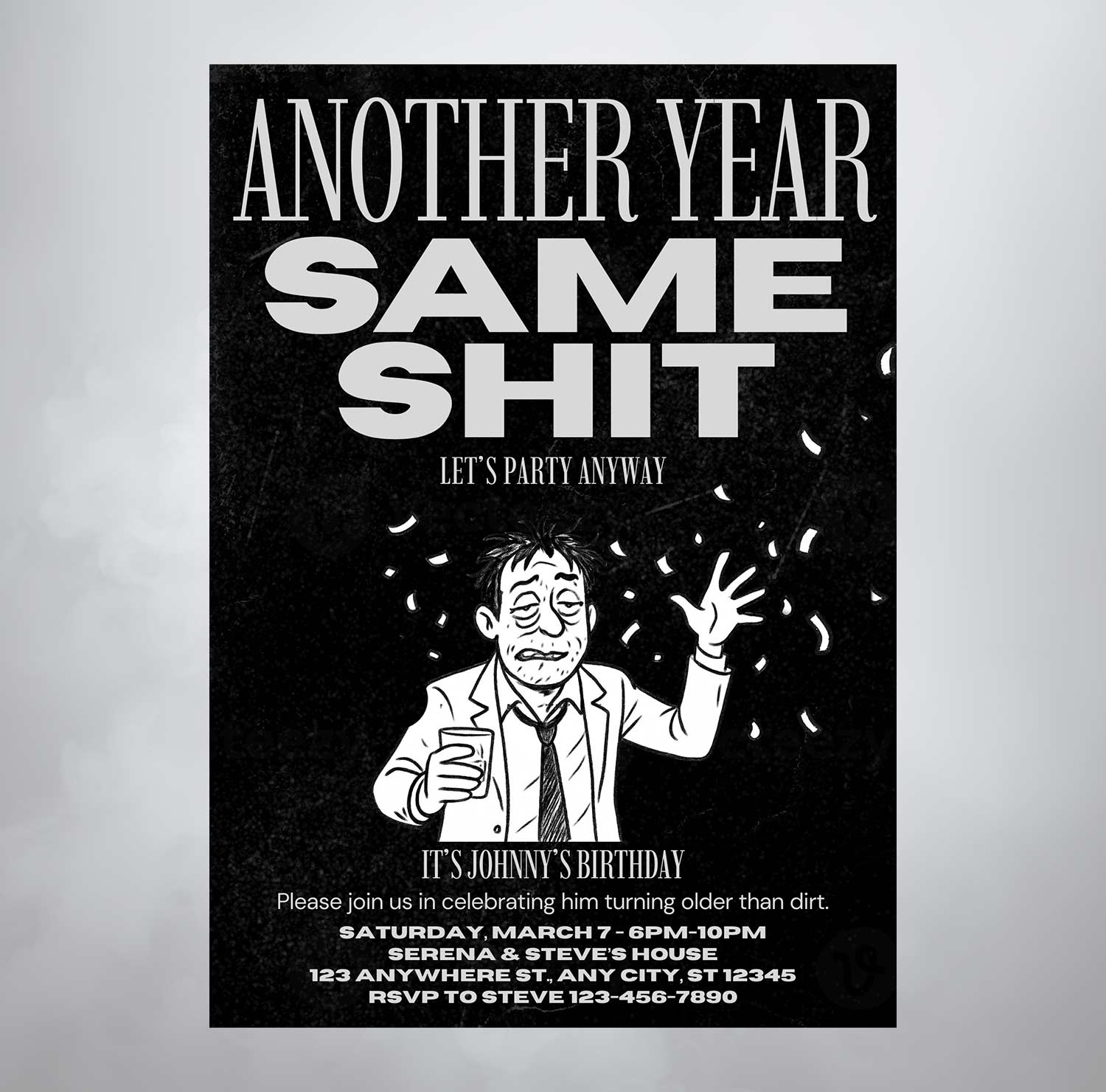 funny birthday invite